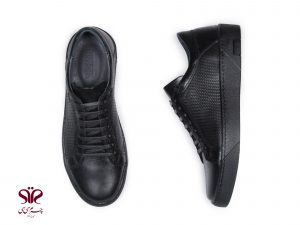 کفش مردانه طبی همراه با زیره نرم و سبک مدل ساترا مشکی