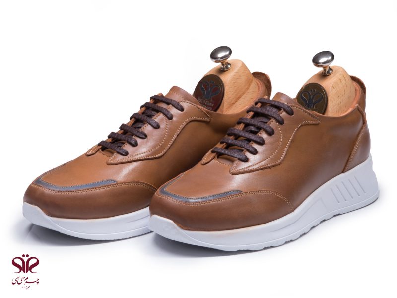 کفش مردانه لژدار مناسب برای محیط اداری و دانشگاهی مدل آوید عسلی