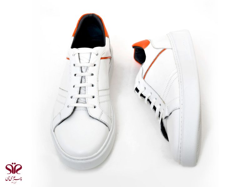 کفش سفید و نارنجی اسپرت گوگو سی سی