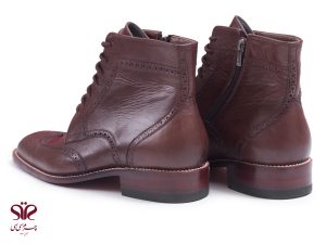 نیم بوت چرم سفارشی مردانه مدل شکسپیر