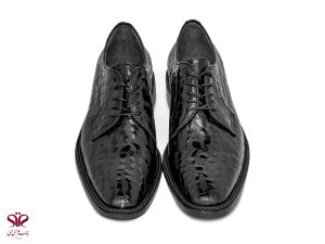 کفش مردانه چرم بارانی مدل جنتلمن مشکی