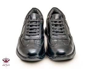 کفش اسپرت چرم تبریز مدل امیر مشکی