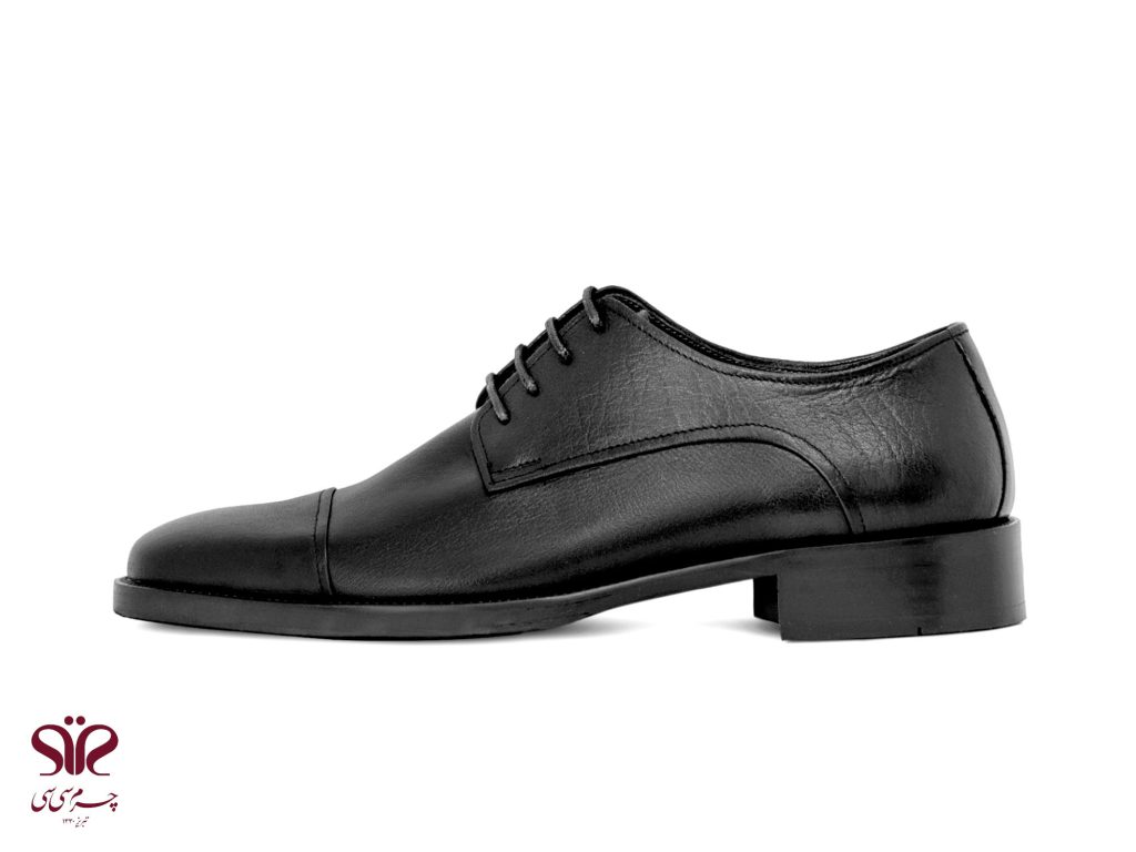 کفش چرم مردانه سی سی مدل هوندا رنگ مشکی